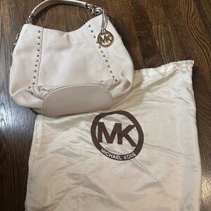 Michael Kors Cream Studded Handbag